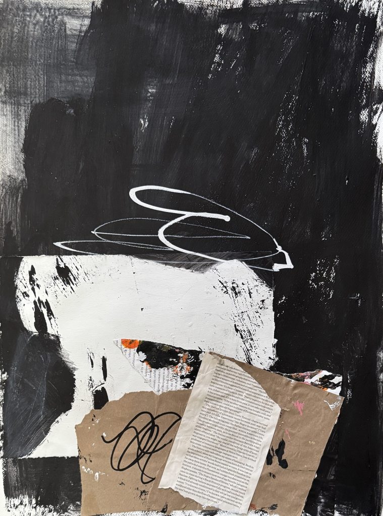 Julie Schumer Collage 1 24 X 18 mixed media on paper