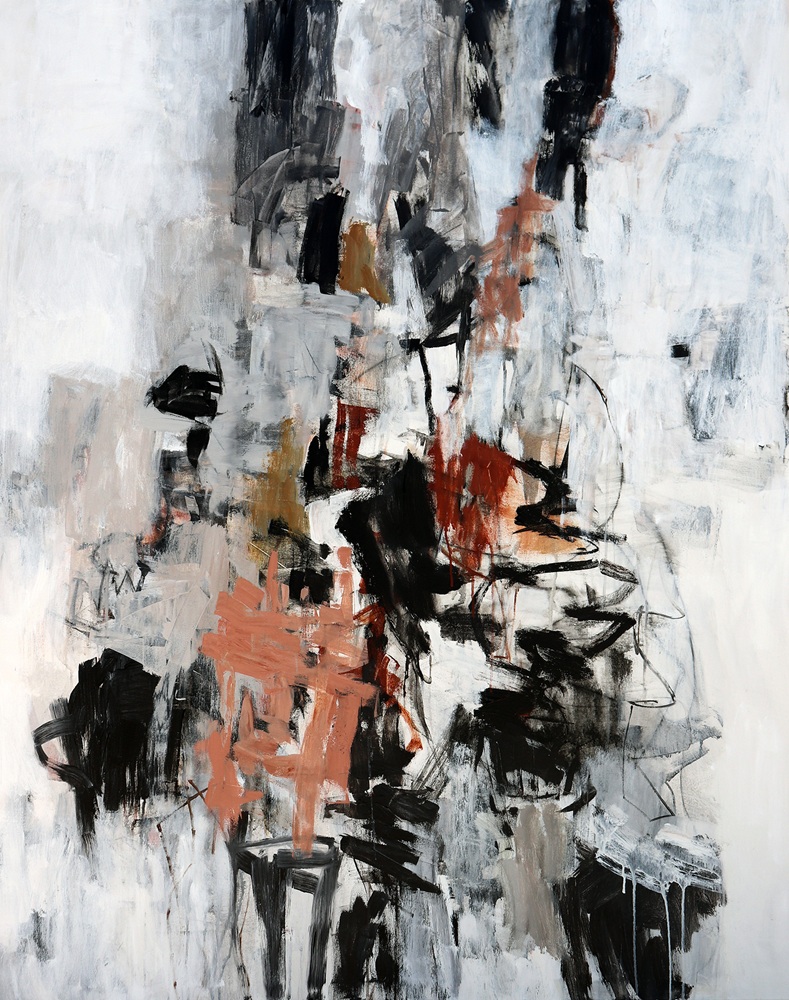 Julie Schumer On the Exhale_60 X 48_mixed media canvas