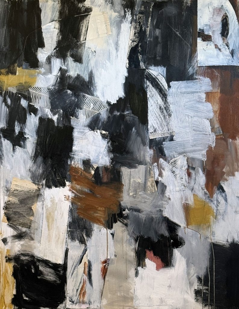 Julie Schumer In Deep_54 X 43_mixed media canvas