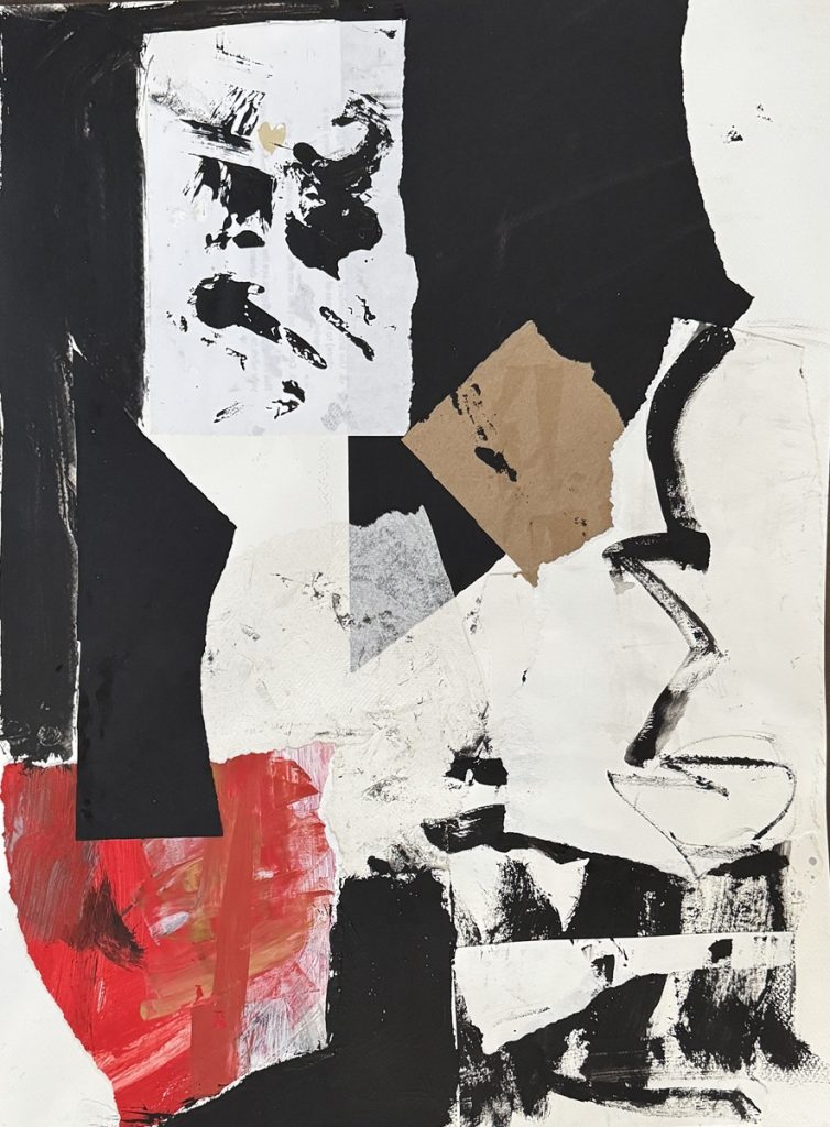 The Hand I'm Dealt_24 X 18_mixed media on paper