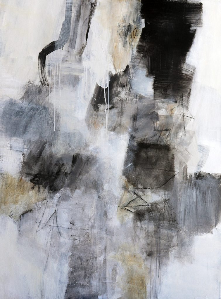 julie schumer-Soft Eclipse II 40 X 30 mixed media canvas