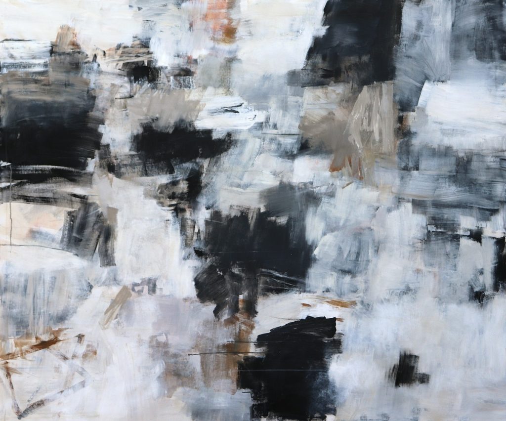 Julie Schumer In The Quiet After_71.5X59.5 mixed media canvas