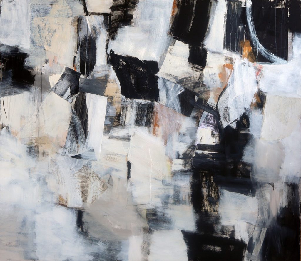 Julie Schumer A Measure of Balance_54 X 62_mixed media on canvas