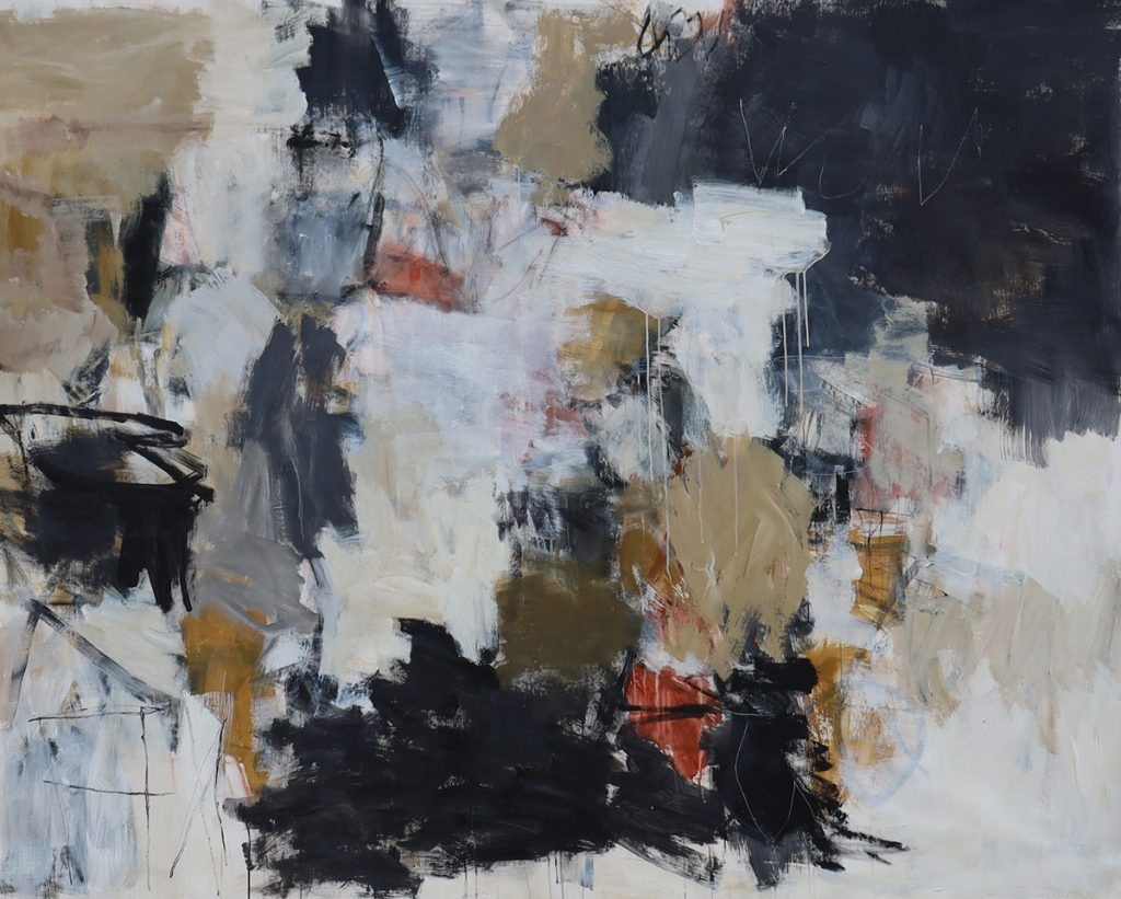 Julie Schumer Becoming_64 X 84_mixed media on canvas